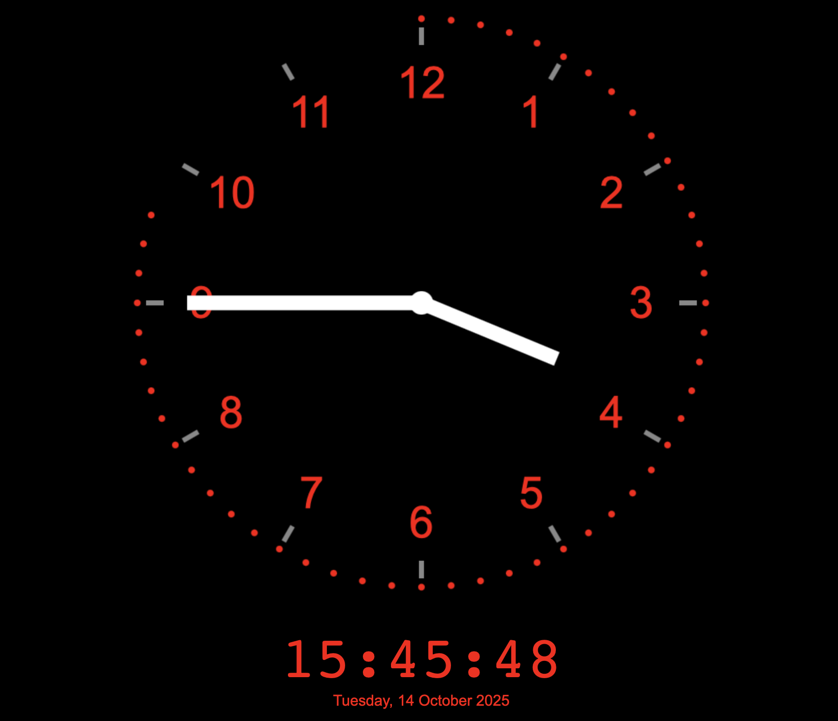 Studio Clock — precise digital radio studio clock